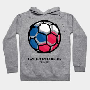 Czech Republic Football Country Flag Hoodie